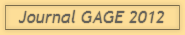 Journal GAGE 2012 Journal GAGE 2012